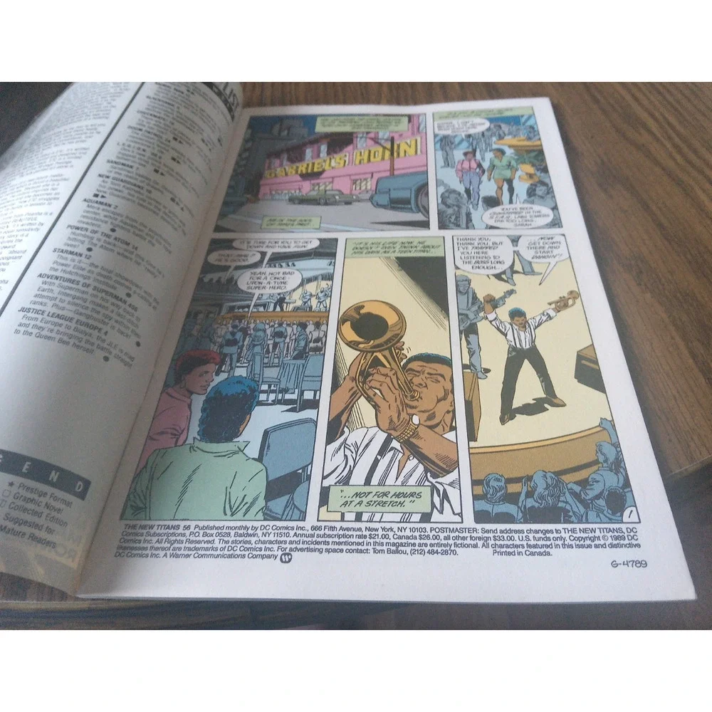 The New Titans #56 (July 1989 DC Comics)